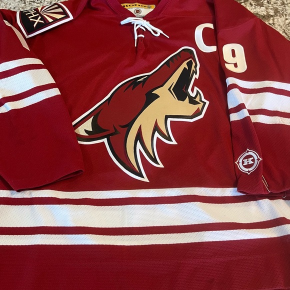 L Original Shane Doan KOHO Jersey VTG Fight strap Arizona Coyotes Phoenix NHL - Picture 14 of 14